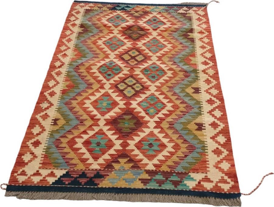 Tapijt Rug Kilim Handgemaakte Kelim Authentiek Cadeau Speciaal Cadeau Uniek Cadeau Speciaal Present Handgemaakt Vloerkleed Afmetingen: 153 cm x 102 cm