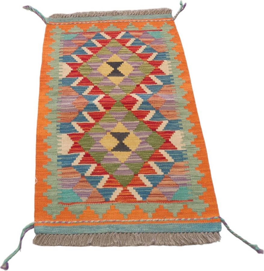 Tapijt Rug Kilim Handgemaakte Kelim Authentiek Cadeau Speciaal Cadeau Uniek Cadeau Speciaal Present Handgemaakt Vloerkleed Afmetingen: 97 cm x 60 cm