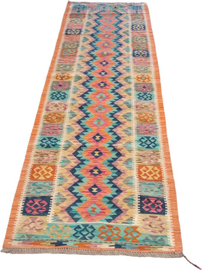 Lexorion Tapijt Rug Kilim Handgemaakte Kelim Authentiek Cadeau Speciaal Cadeau Uniek Cadeau Speciaal Present Handgemaakt Vloerkleed Afmetingen: 302 cm x 86 cm