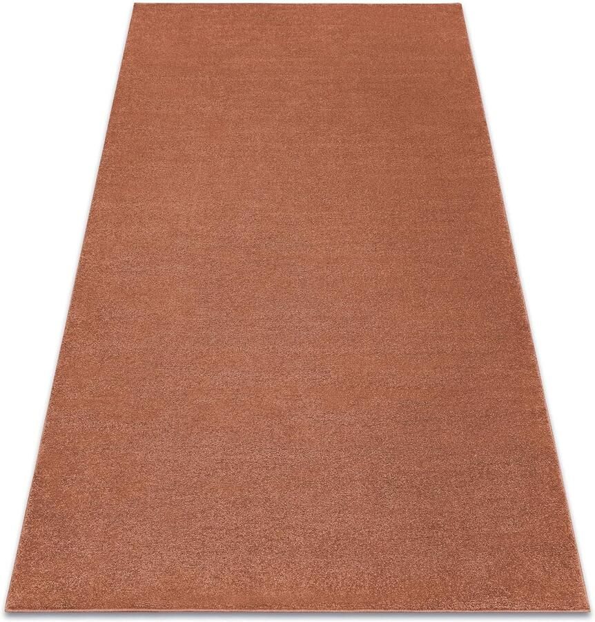 Tapijt SOFTY terracotta-rood Effen kleur 1 stuk Polypropyleen 80x150 cm
