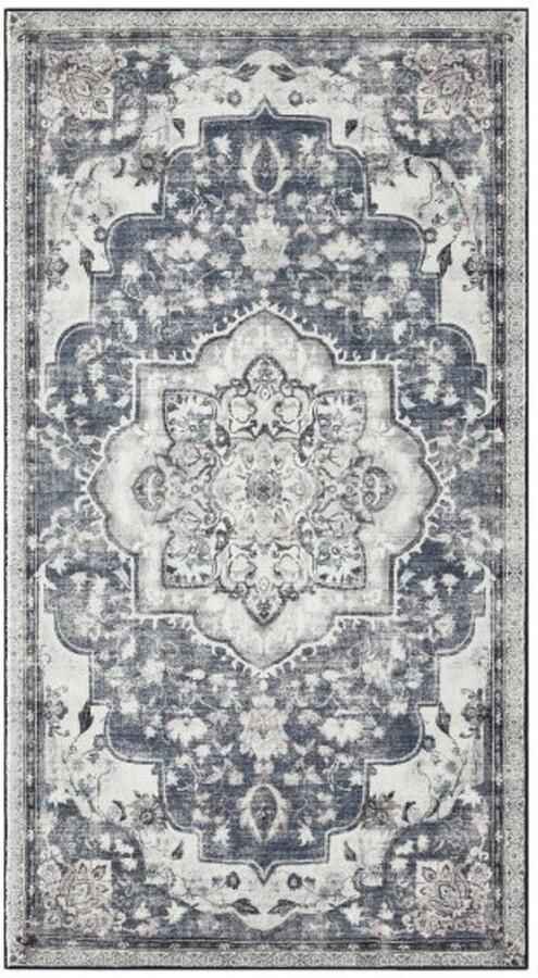 ZAZA Home Tapijt – Traditionele Vintage Stijl Antislip Duiven Grijs