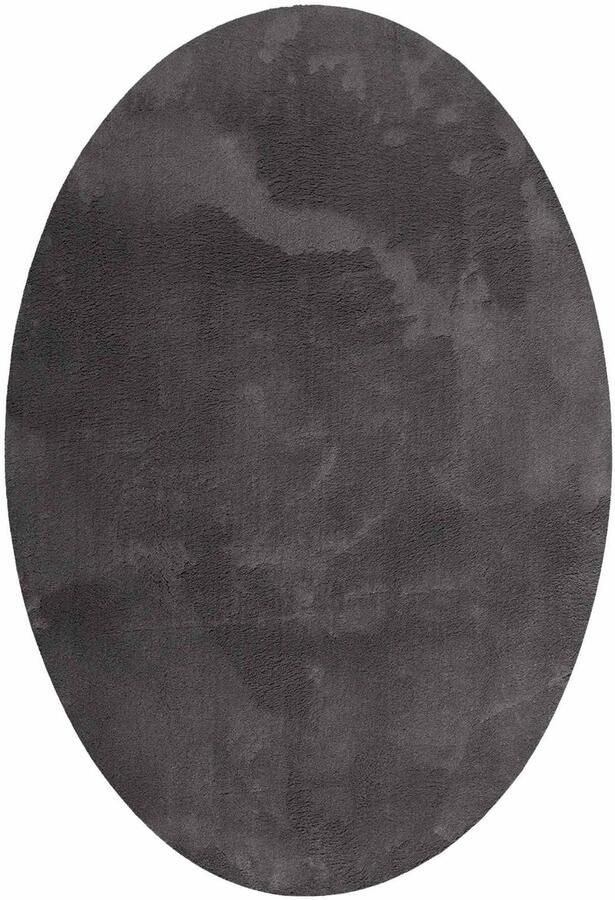 VidaXL Vloerkleden Ovaal HUARTE Antraciet 160 x 230 cm 100% Polyester - Foto 3