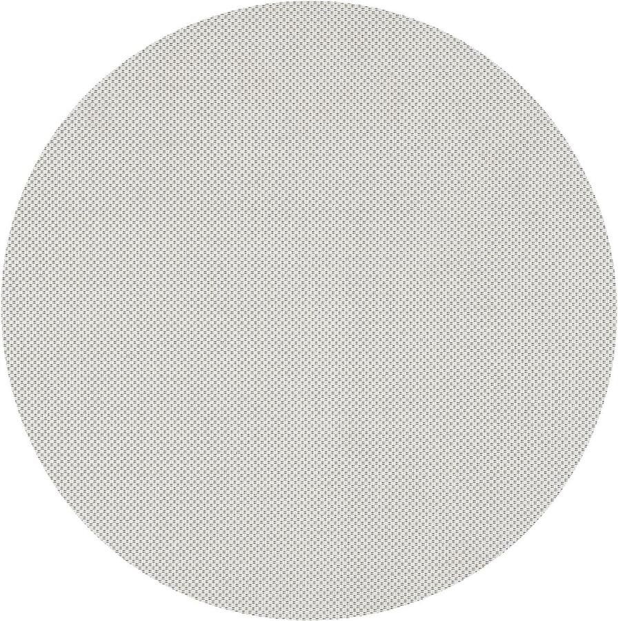 Tapijt voor binnen en buiten plat weefsel 160 cm rond Crème Mia's Teppiche Lara vloerkleed