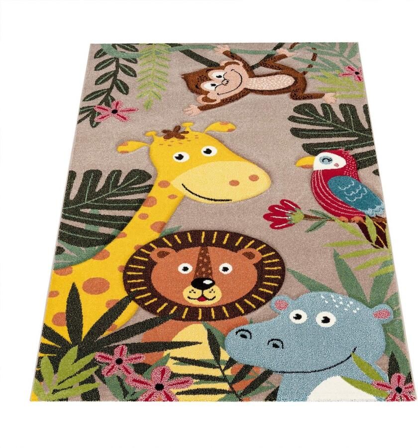 Tapijt voor kinderkamer speels design zacht duurzaam en leuk handgemaakte contouren