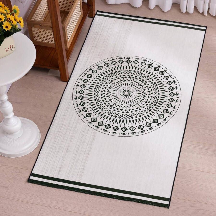 Tapijt voor slaapkamer 80 x 150 cm tapijt voor de woonkamer zacht en comfortabel duurzaam niet-kromtrekkend tapijt wasbaar laagpolig tapijt voor slaapkamer deurkozijn werkkamer