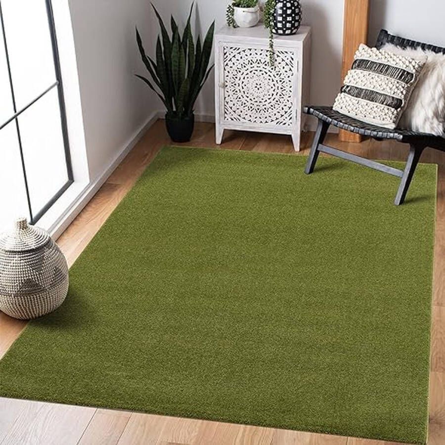 Tapijt voor woonkamer Eenkleurig Wasbaar Zacht Vloerkleed voor binnen 80 x 150 cm