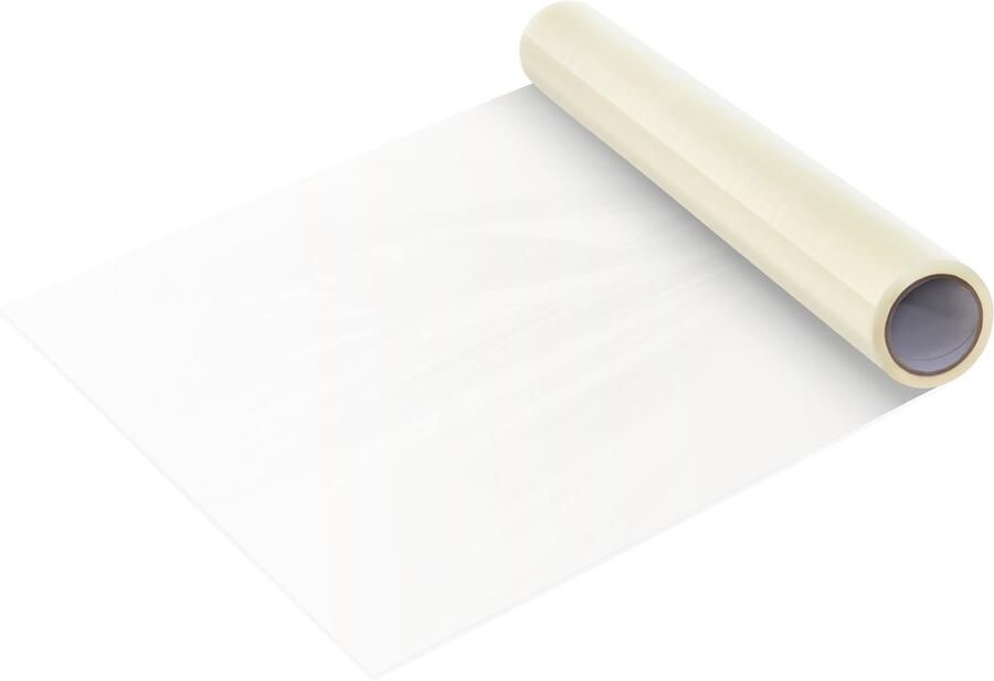 Tapijtbeschermingsfolie 24 X 100' Beschermfolie met Zelfklevende Achterkant en Eenvoudige Installatie Polyethyleen Vloermatbeschermingsrol voor Renovatie en Bouw Transparante Kleur