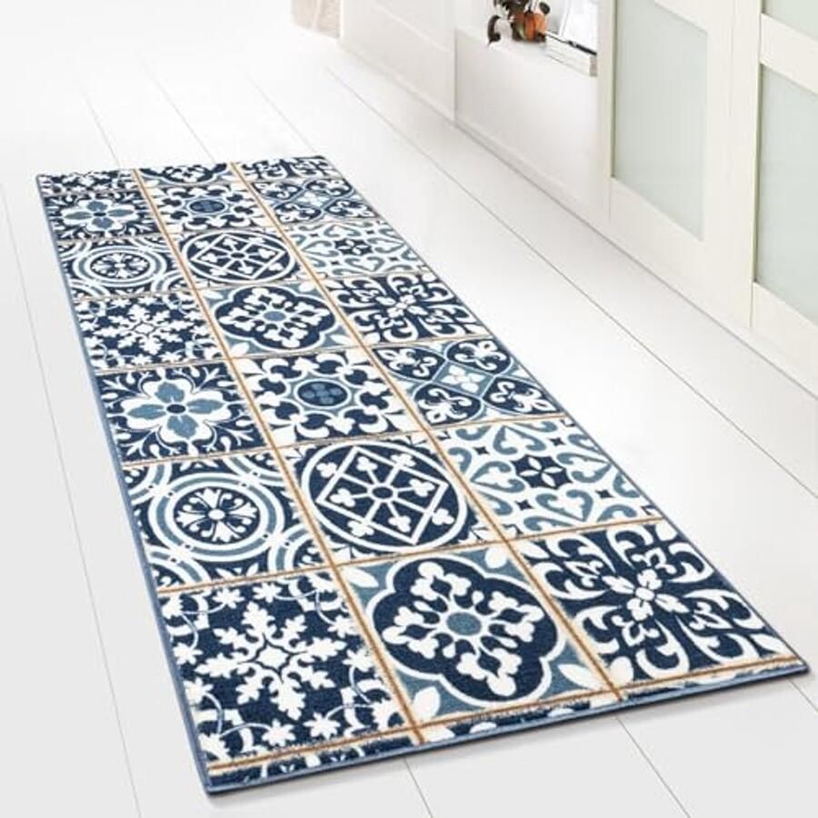 Tapijtloper voor Keuken Hal en Woonkamer Antistatische en Antislip Runner Fijn Loops Tapijt (80 x 150 cm)