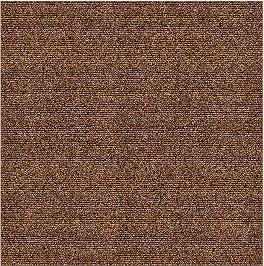 Tapijttegel zelfklevend 11 stuks tapijttegels zelfklevend 30 x 30 cm duurzaam geschikt voor slaapkamer kantoor werkkamer (donkerbruin)