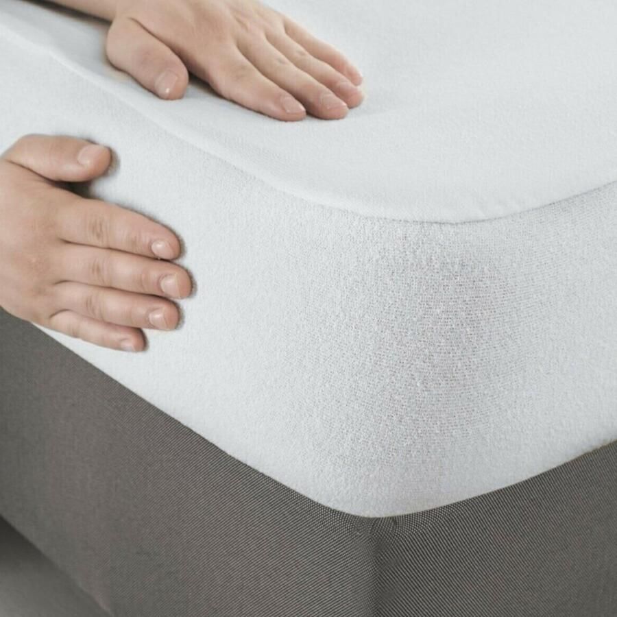 Tavas Pamura Waterdichte Matrasbeschermer 60x120 cm Babybed Ledikant of Juniorbed Incontinentie Matrashoes Molton Stretch Rondom Elastiek Ademend Waterproof hoeslaken 100% Katoenen Badstof Wit