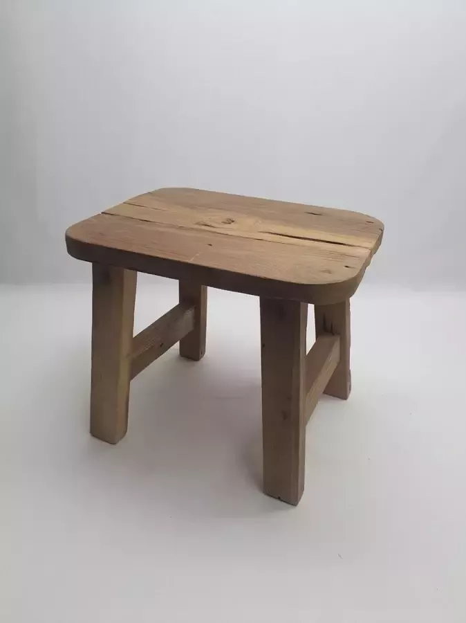 Teak houten krukje