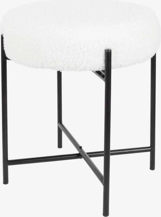 Teddy kruk 36 x 40 cm Zachte stof Metalen frame Bestseller