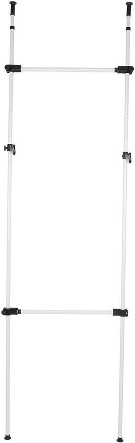 Telescopisch systeem kledingroede Verstelbaar organisatiesysteem Kledingrek Kledingorganisatiesysteem met telescopische stangen Opbergsysteem van robuust staal Telescopisch kleerhangersysteem