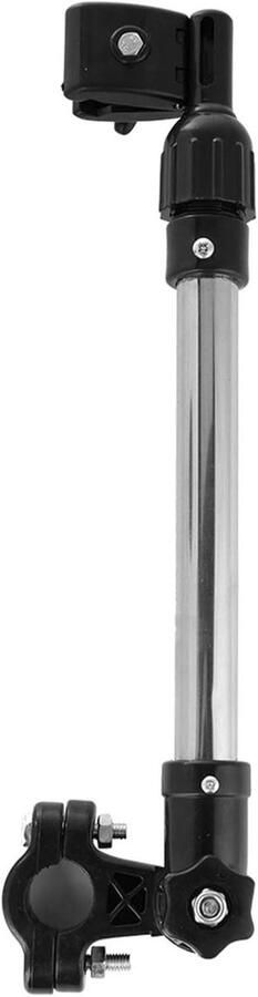 Allecto Plus Telescopische Paraplubak voor Fiets en Kinderwagen Verstelbaar Stuur Diameter 2-25 cm Intrekbare Parapluhouder 46 x 27 cm