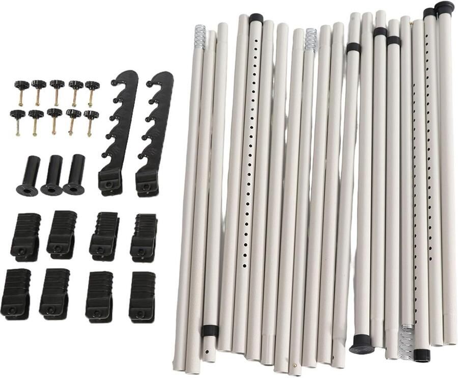 Telescopische Kast Organizer Verstelbaar 1 stuk Staal en ABS plastic