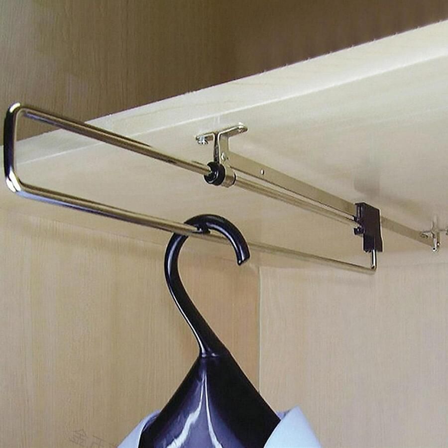 Telescopische Kledingstang Uitschuifbaar met Schroeven voor Kledingkast Opknoping Kledingstang voor Jas en Accessoires Thuisorganisatie Oplossing