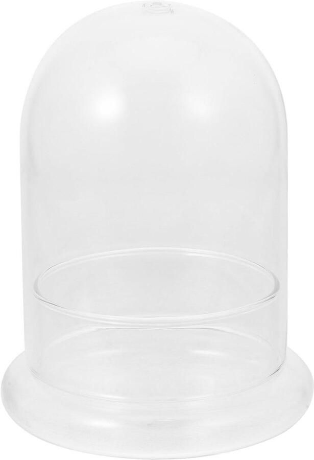 Terrarium cloche klok glas vitrine dessert afdekking display koepel box voor vetplanten glazen koepel met feeënlichten voor foto's