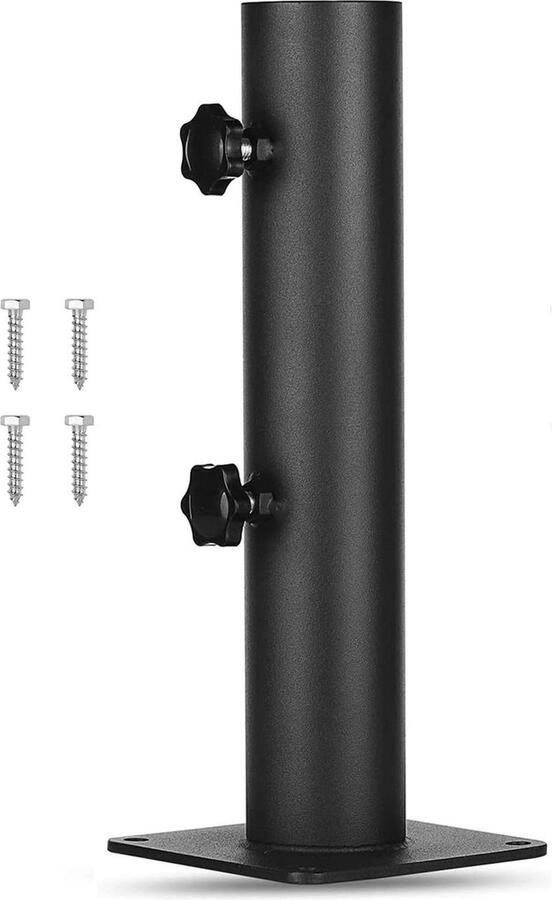 Terrasparaplu Houder Verstelbare Knop Stalen Vierkant Heavy Duty Parasolstandaard Parasolmontageklem Dekken Dokken Picknicktafels