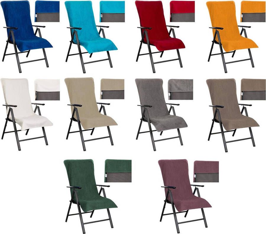 Terrycloth hoes voor tuinstoel ligstoel en strandstoel gemaakt van 100% katoen verschillende kleuren