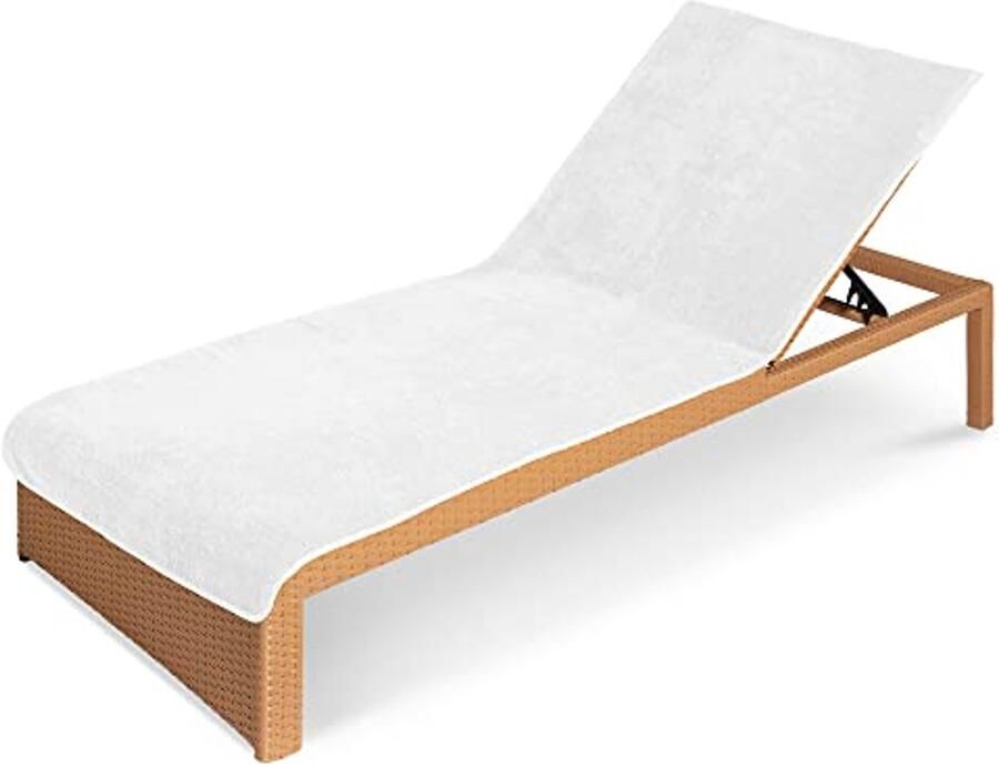 Terrykatoen Zon Lounger Bedcover 200 cm x 75 cm Wasbare en Ademend