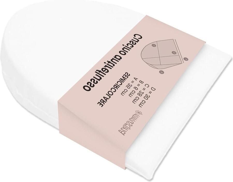 Terugstroom Wigkussen Optillen Matras Reflux Koliek Zwangere Vrouwen 100% Waterdicht Halfrond 35 x 28 x 6 cm