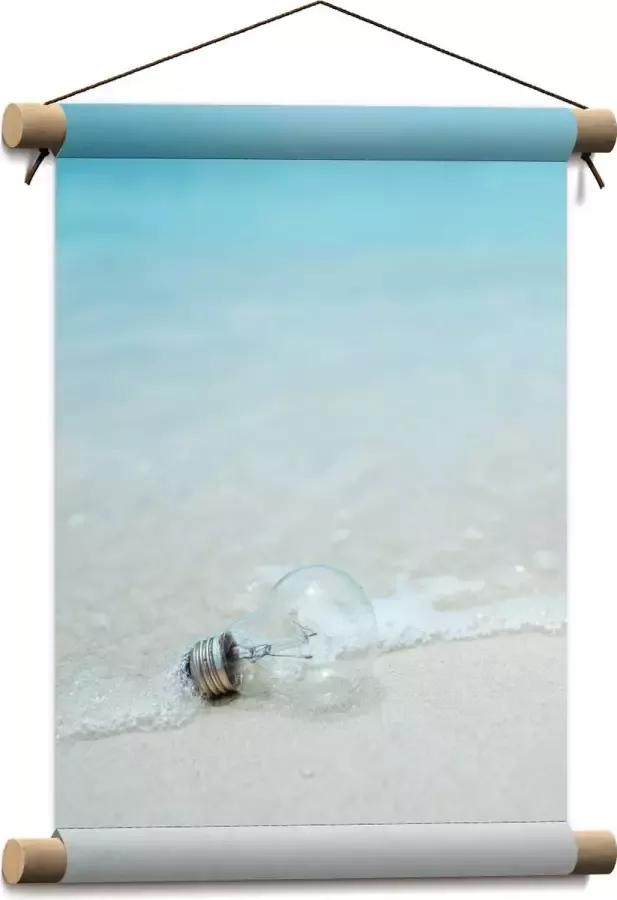 Textielposter Lamp op het Strand 30x40 cm Foto op Textiel