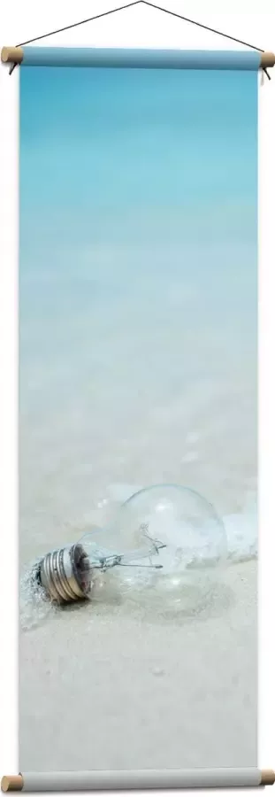 Textielposter Lamp op het Strand 40x120 cm Foto op Textiel