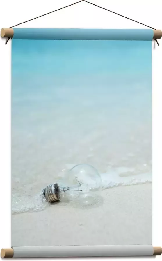 Textielposter Lamp op het Strand 40x60 cm Foto op Textiel