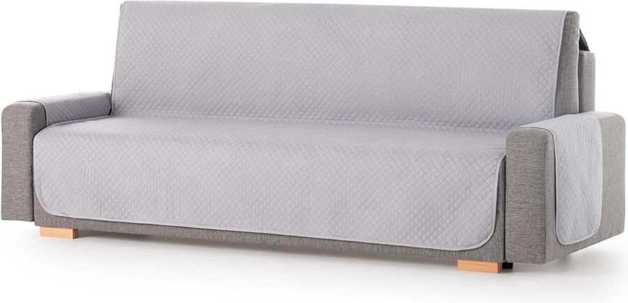 Textilhome bankhoezen ADELE Beschermende hoezen Geschikt voor kinderen & huisdieren 4 Plaats Lichtgrijs