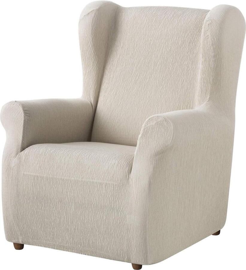 Textilhome Fauteuilhoes elastische oren geschikt voor oorfauteuil 1 stuk Ivoor