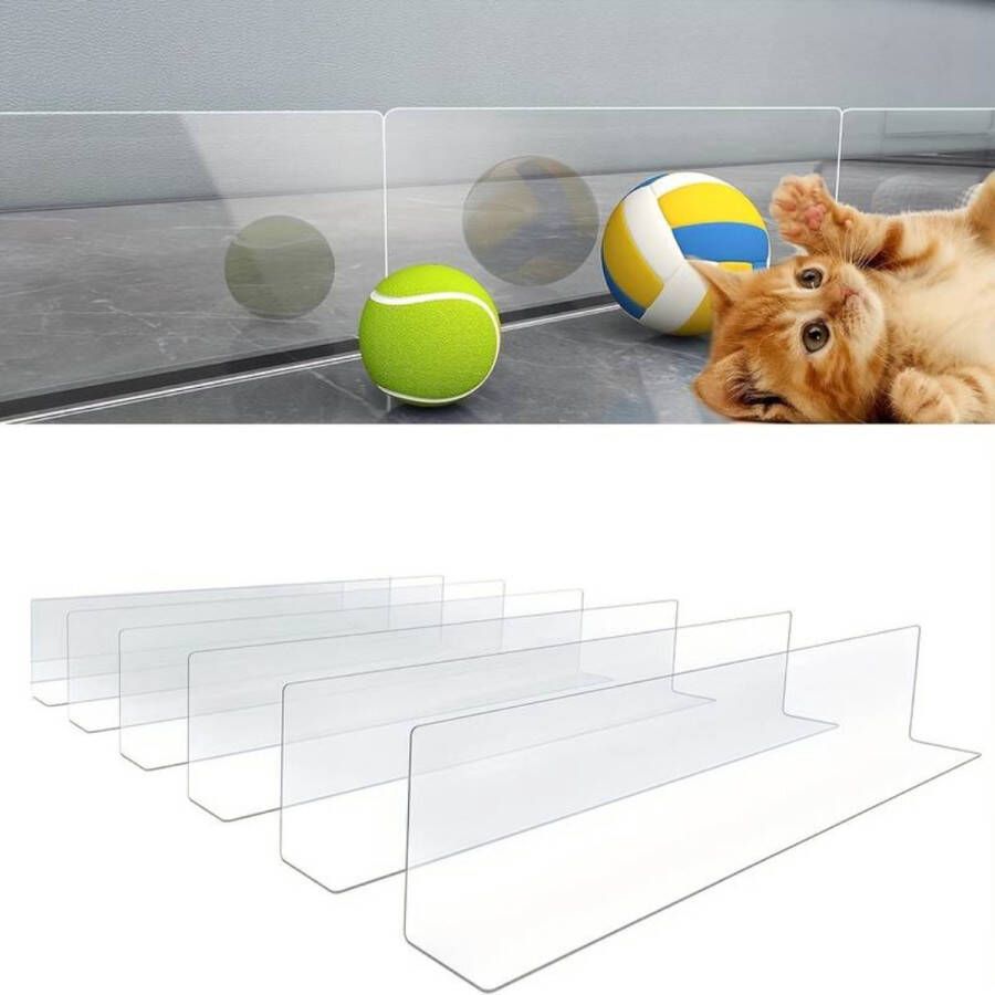 The Pets Supplier Toy Blocker Met Plakrand 6-delig Speelgoed blokkade Speelgoedblokker 8x40 cm Universeel