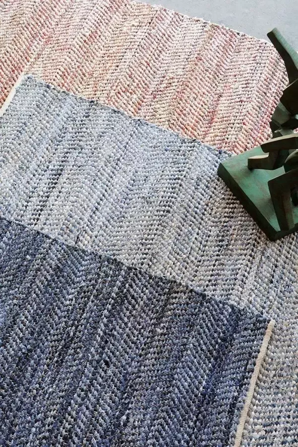 The Rug Republic Handgeweven Blauw ATLAS Tapijt