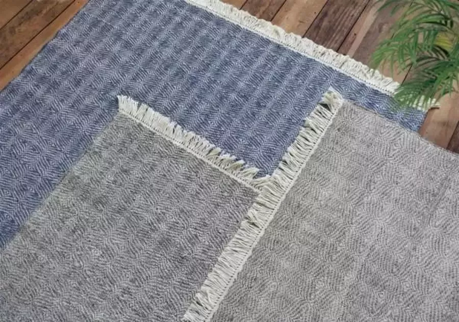 The Rug Republic Handgeweven Blauw MONASH Tapijt