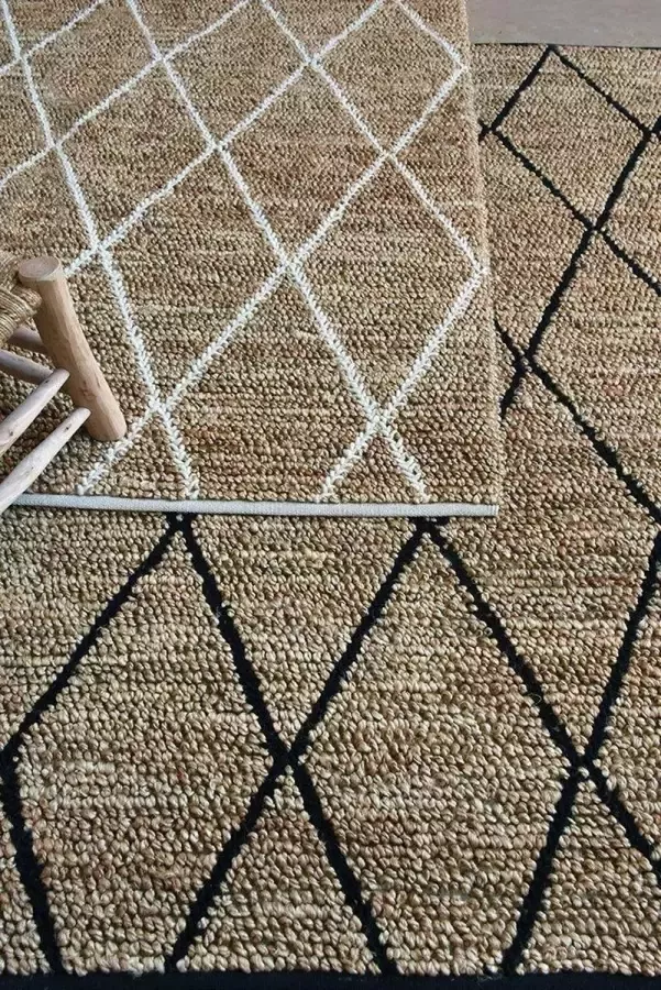 The Rug Republic Handgeweven Natuurlijk houtskool LARSON Tapijt