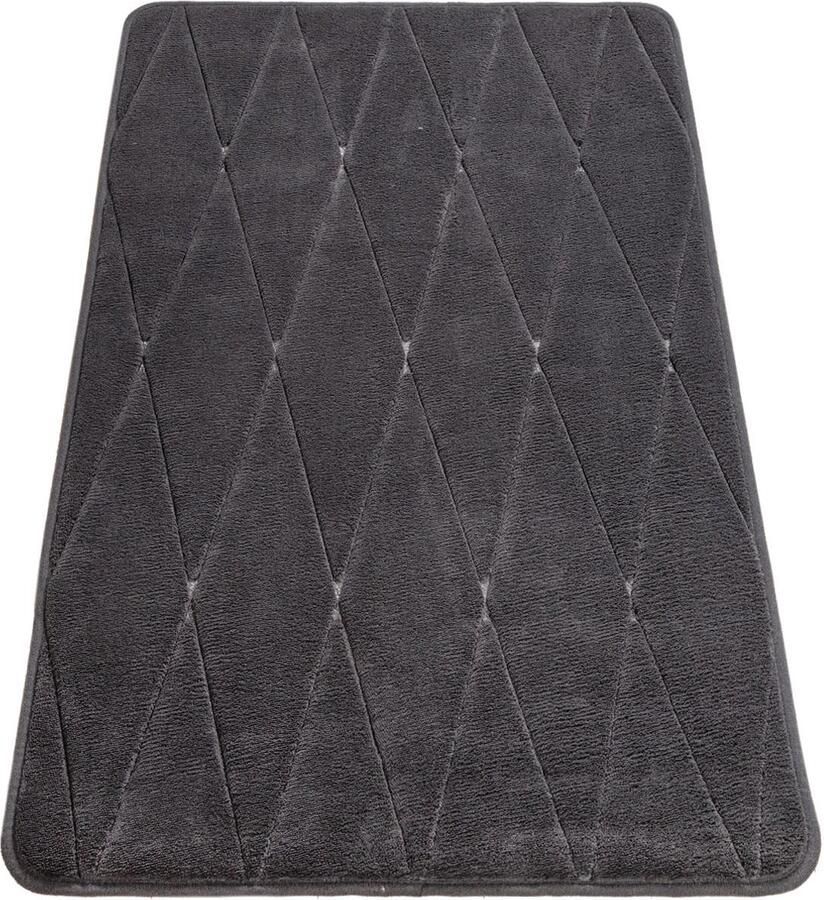 Memory Foam Bath Mat – Ultra Soft Durable Embossed Patterns Quick Drying