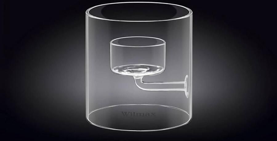 Thermische glazen kroonluchter doorzichtig 1 stuk glas