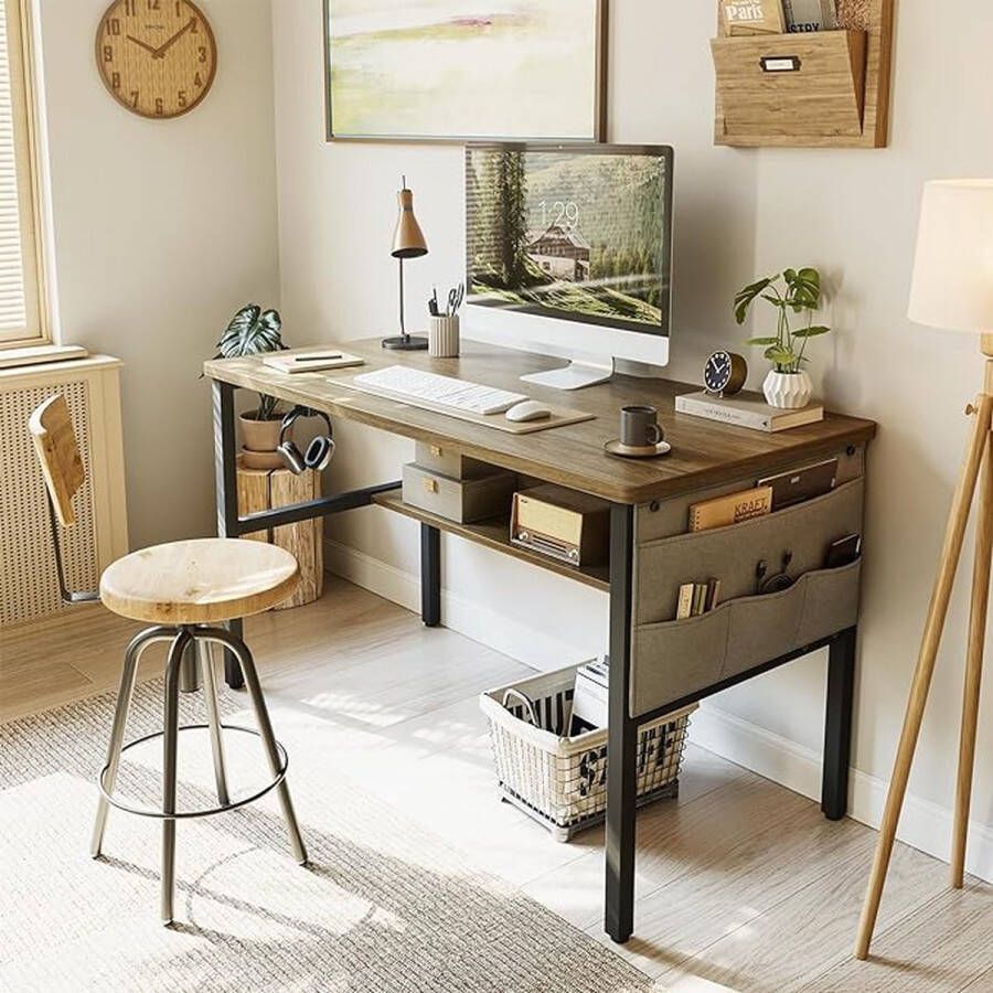 CubiCubi Thuis Laptop Notebook Computer Bureau Computer Desk Study Desk Laptop Table Workstation Dining Room Gaming Table Wooden Table 80 x 40 cm