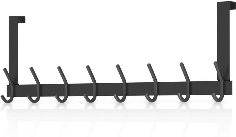 Tijdloze en Stijlvolle Deurhaken met 8 Dubbele Haken van Hoogwaardig Staal voor Elke Kamer