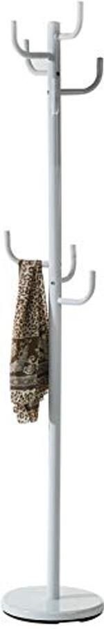 Tijdloze metalen kapstok met 8 haken en ronde voet