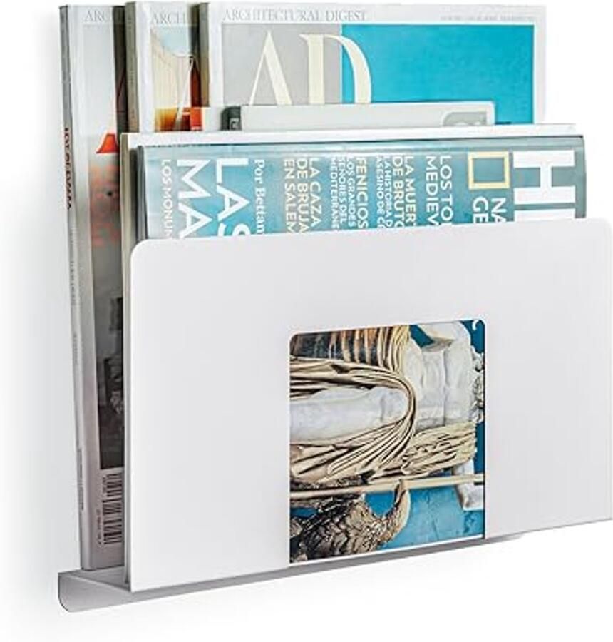 Tijdschriftenhouder voor bureau en wand Multifunctionele organisatieoplossing voor tijdschriften kranten en brochures