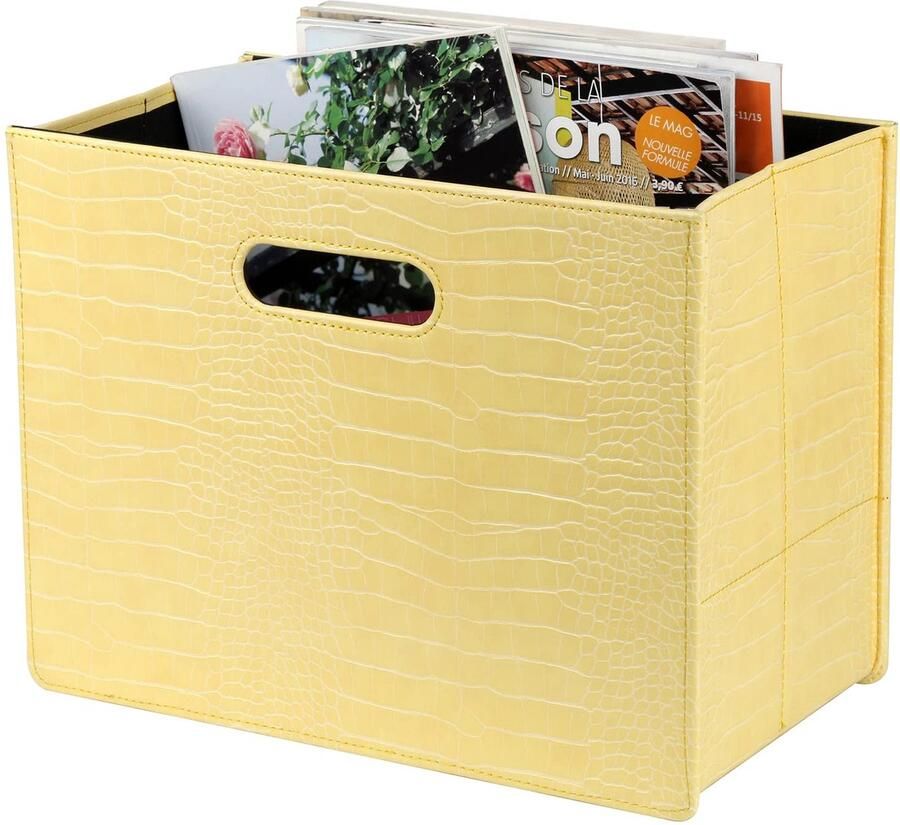 Tijdschriftenrek Multifunctioneel en Ruimtebesparend 1 stuk PU-leer