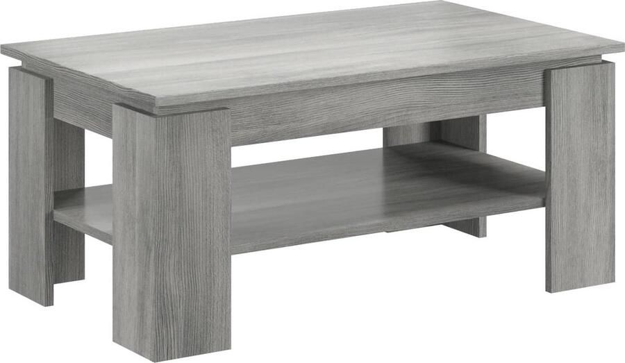 Rootz Living Rootz Titan Salontafel Houtmateriaal Rookzilveren replica Duurzame ie Ca. 100x45x60 cm