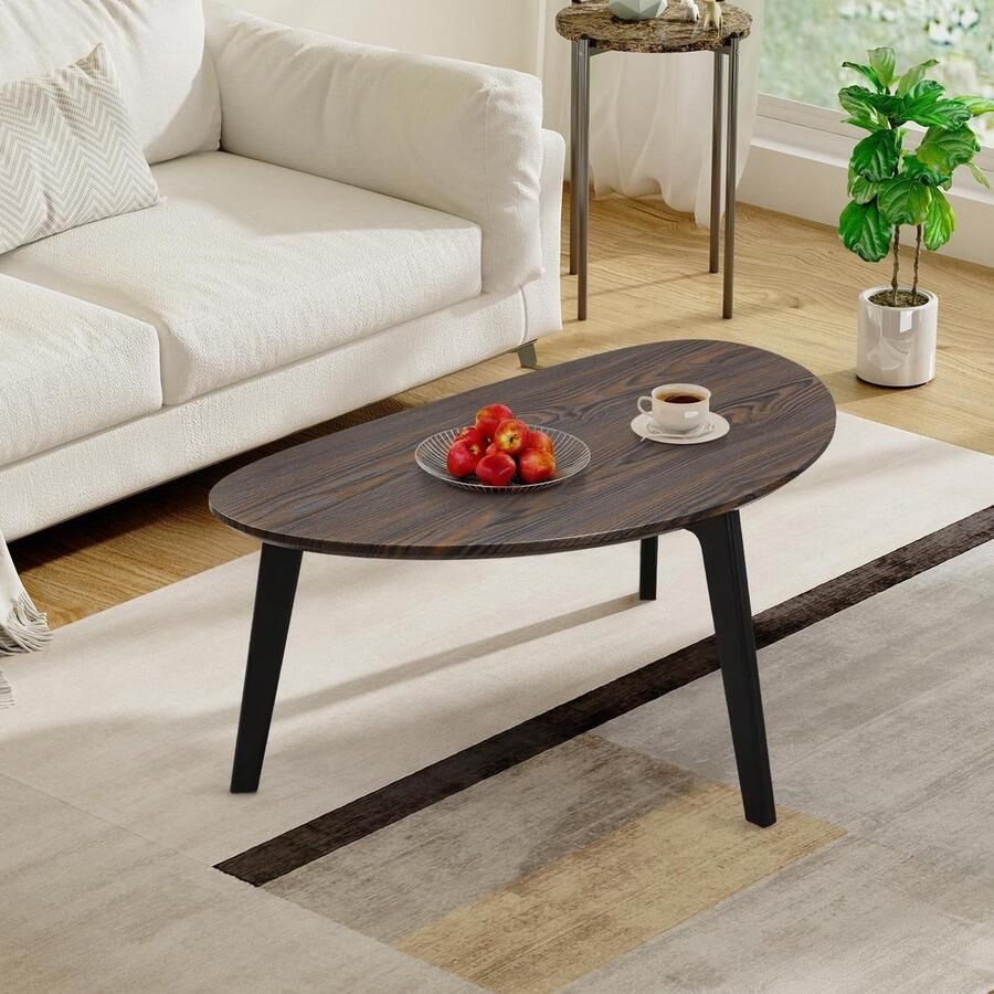 Titel: Handgemaakte houten bijzettafel eigentijdse driehoekige tafel voor woonkamer slaapkamer en kantoor