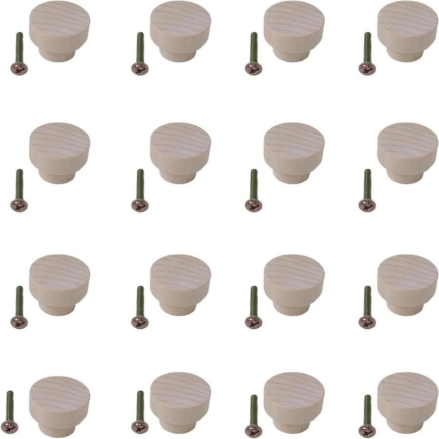 Titel: Houten Meubelknoppen Deur Knoppen Drop -getrawn Accessoires Meubelkasten Keukenladen Ladeboxen