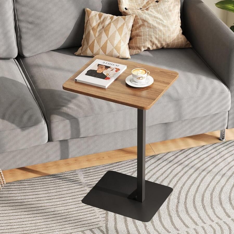 Titel: Kleine C-vormige bijzettafel voor salontafel woonkamer slaapkamer bed