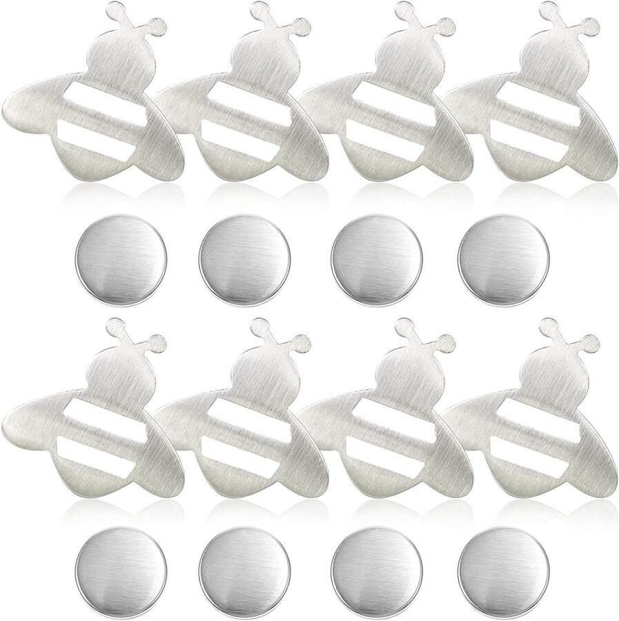 Titel: Magnetische tafelkleedhouders met bijenmotief extra zware gewichten voor tafelkleed roestvrij staal binnen en buiten gebruik decoratieve houders