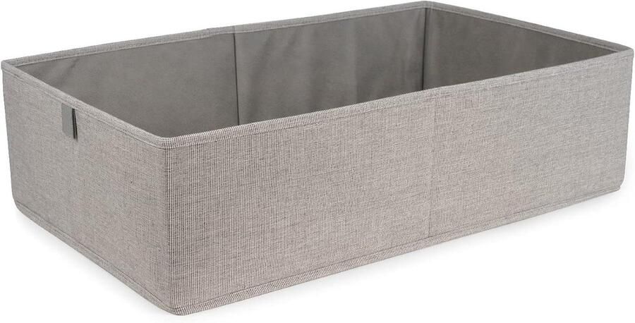 Titel: Opbergmand van stof in grijs formaat L