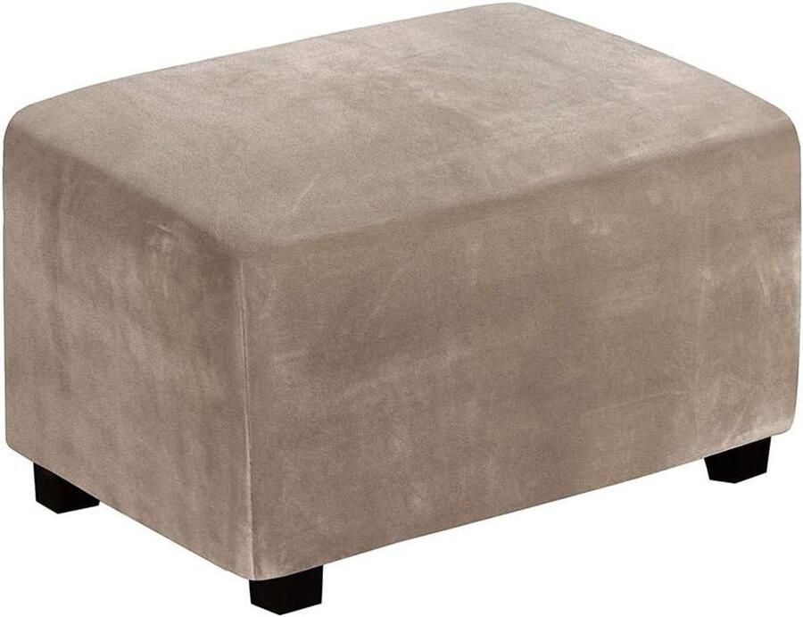 Titel: Rechthoekige kleine smalle bruine zitzakhoezen voor poef en zitzak