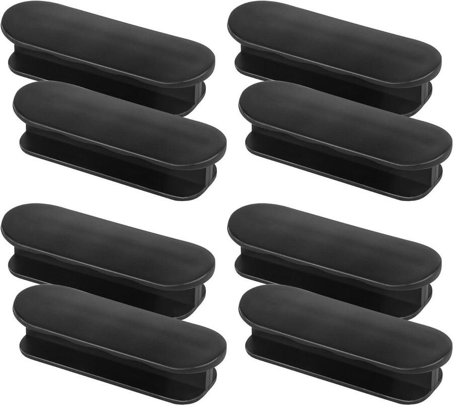 Titel: Set van 8 zelfklevende deurgrepen Kunststof meubelgreep voor ramen deuren en laden zwart