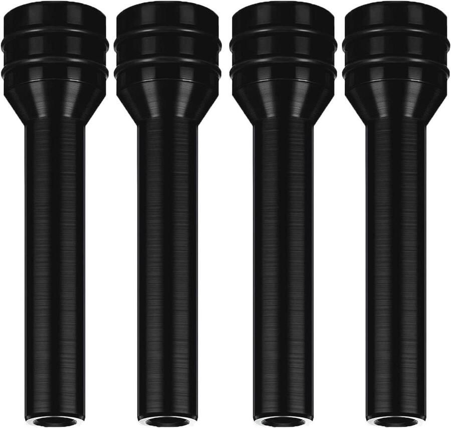 Titel: Universele Auto Deurslot Knop Interieur Fit Voor Truck Personenauto Zwart 4.7mm 0.9 Gat Dia Pin Set van 4 Aluminium Legering Handig Voor Voertuigen